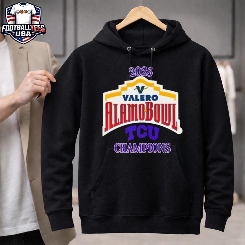 Tcu Horned Frogs 2025 Valero Alamo Bowl Champions Logo Unisex Shirt - Image 3