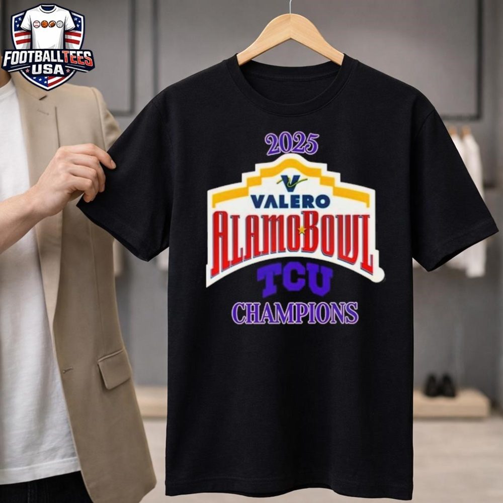 Tcu Horned Frogs 2025 Valero Alamo Bowl Champions Logo Unisex Shirt