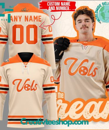 Tennessee Volunteers Cream Special Edition Hockey Jersey