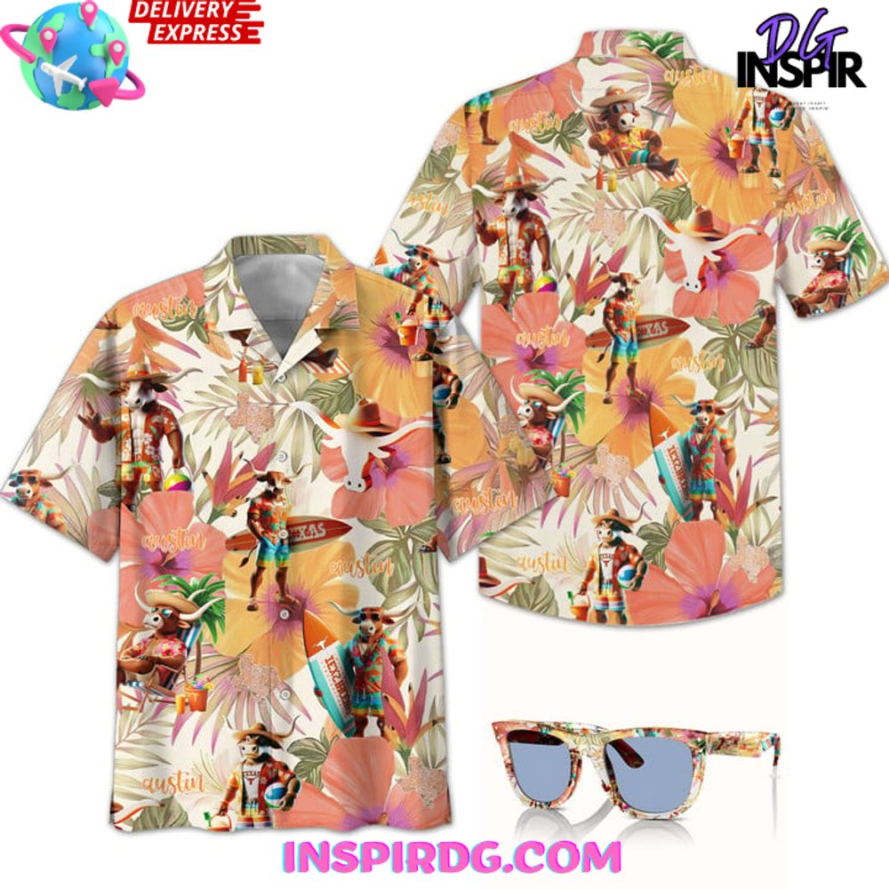 Texas Longhorns Summertime Special Edition Hawaiian Shirt - Image 2