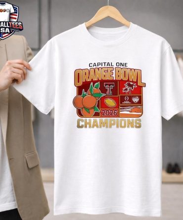 Texas Tech 2026 Capital One Orange Bowl Champions Logo News Unisex Shirt