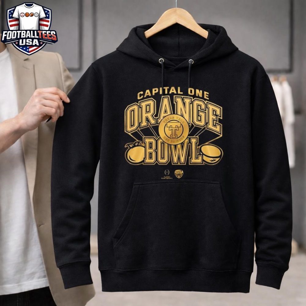 Texas Tech Red Raiders Capital One Orange Bowl Champions 2025 Gold Unisex Shirt - Image 3