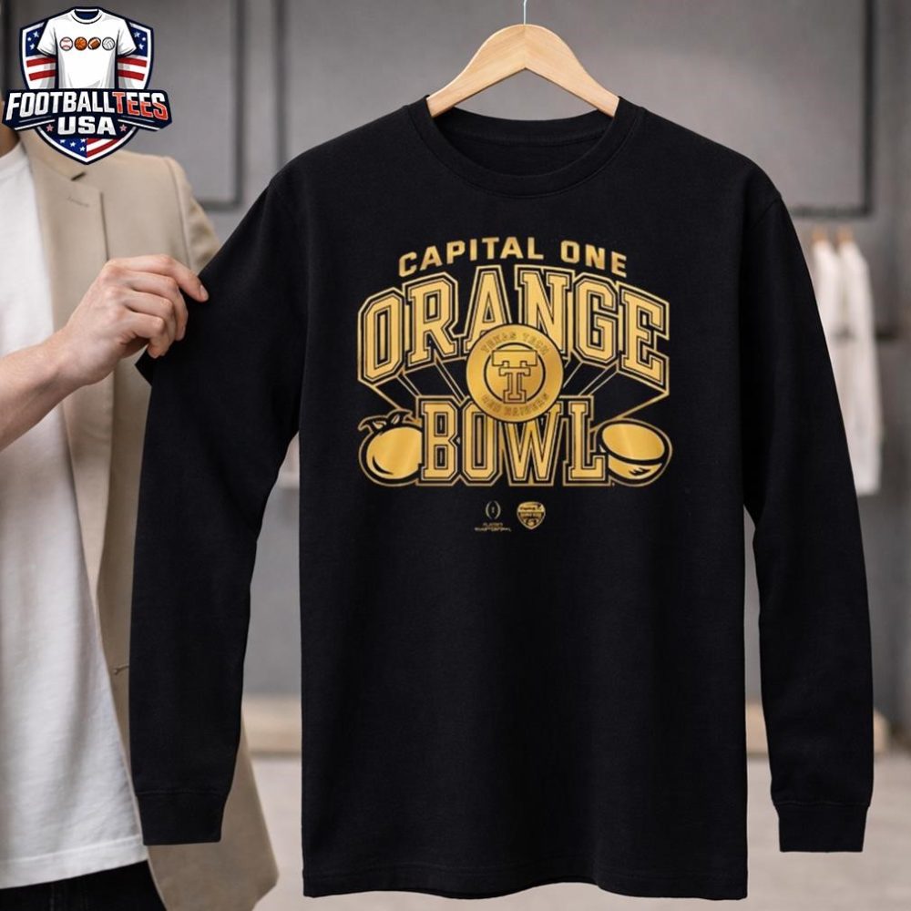 Texas Tech Red Raiders Capital One Orange Bowl Champions 2025 Gold Unisex Shirt - Image 4