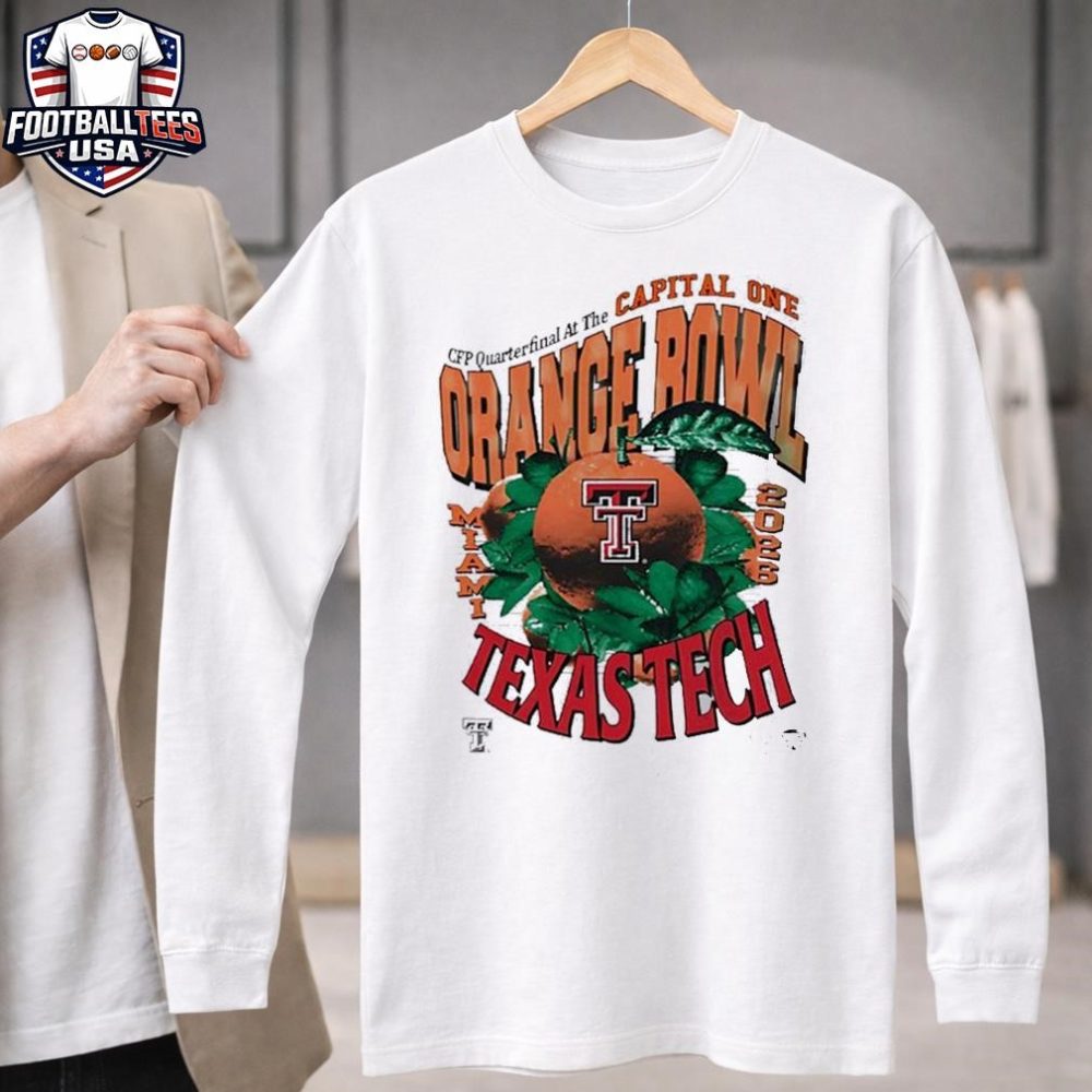 Texas Tech Red Raiders Cfp Quarterfinal At The Capital One Orange Bowl 2026 College Football Miami Unisex Shirt - Image 3