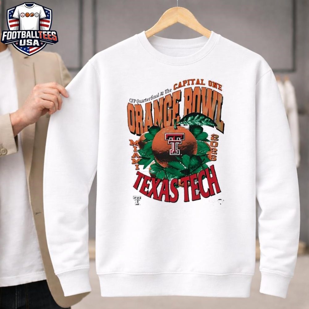 Texas Tech Red Raiders Cfp Quarterfinal At The Capital One Orange Bowl 2026 College Football Miami Unisex Shirt - Image 4
