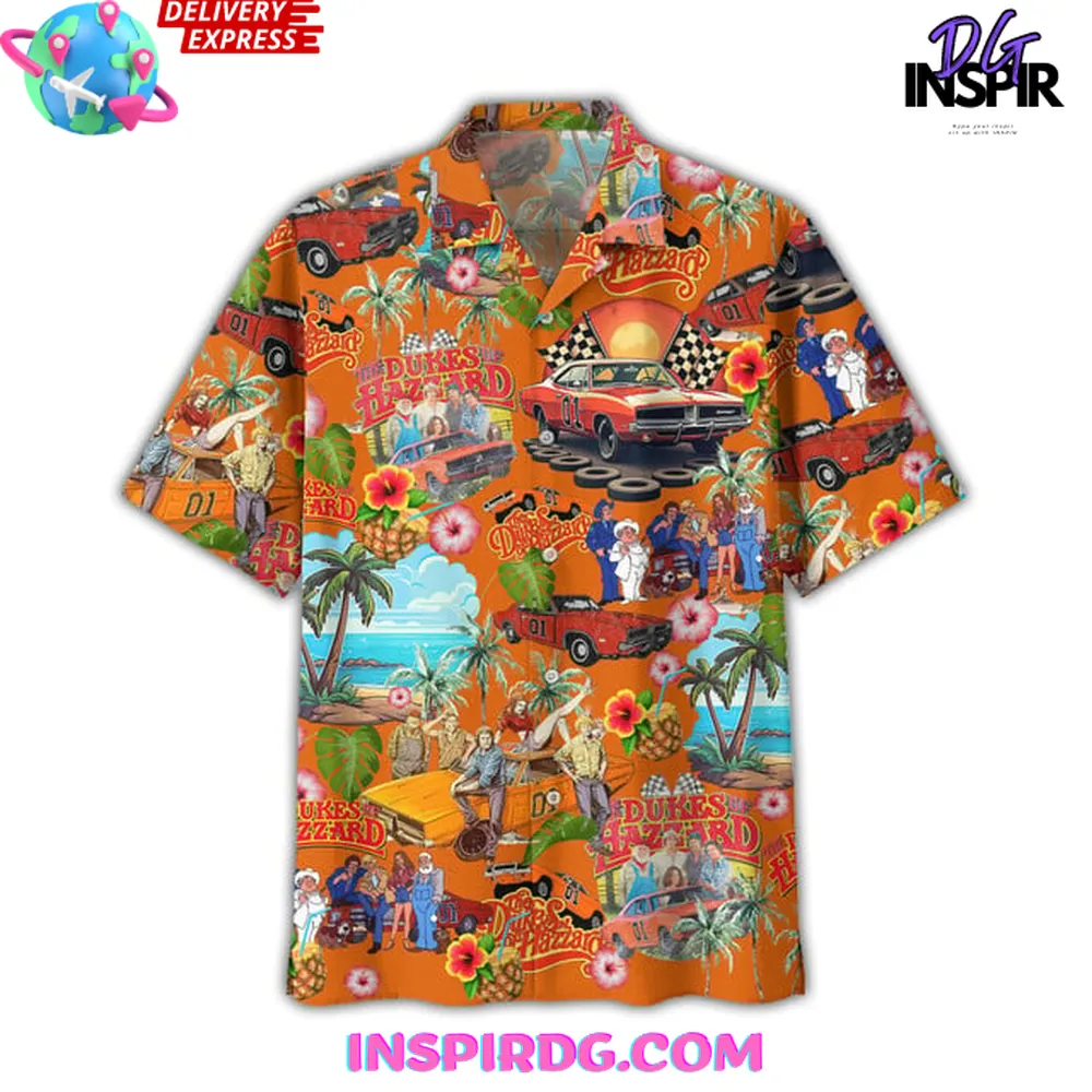 The Dukes Of Hazzard Vintage Tropical Hawaiian Shirt - Image 4