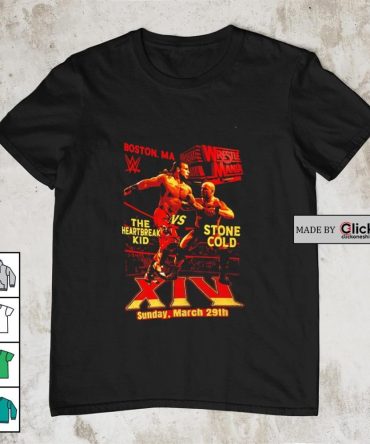 The Heartbreak Kid Vs. Stone Cold Wrestlemania Shirt