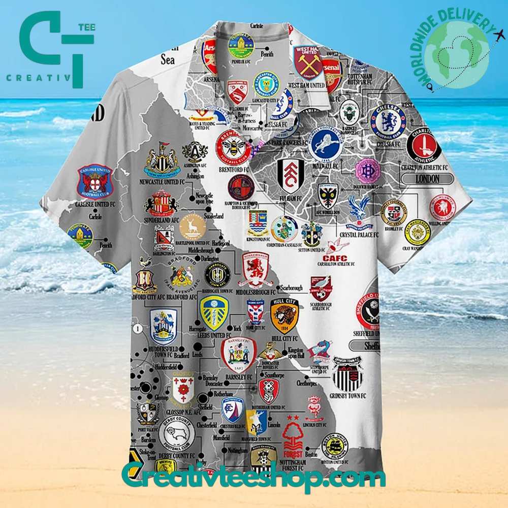 The Map Of English Football Hawaiian Shirt - Image 2