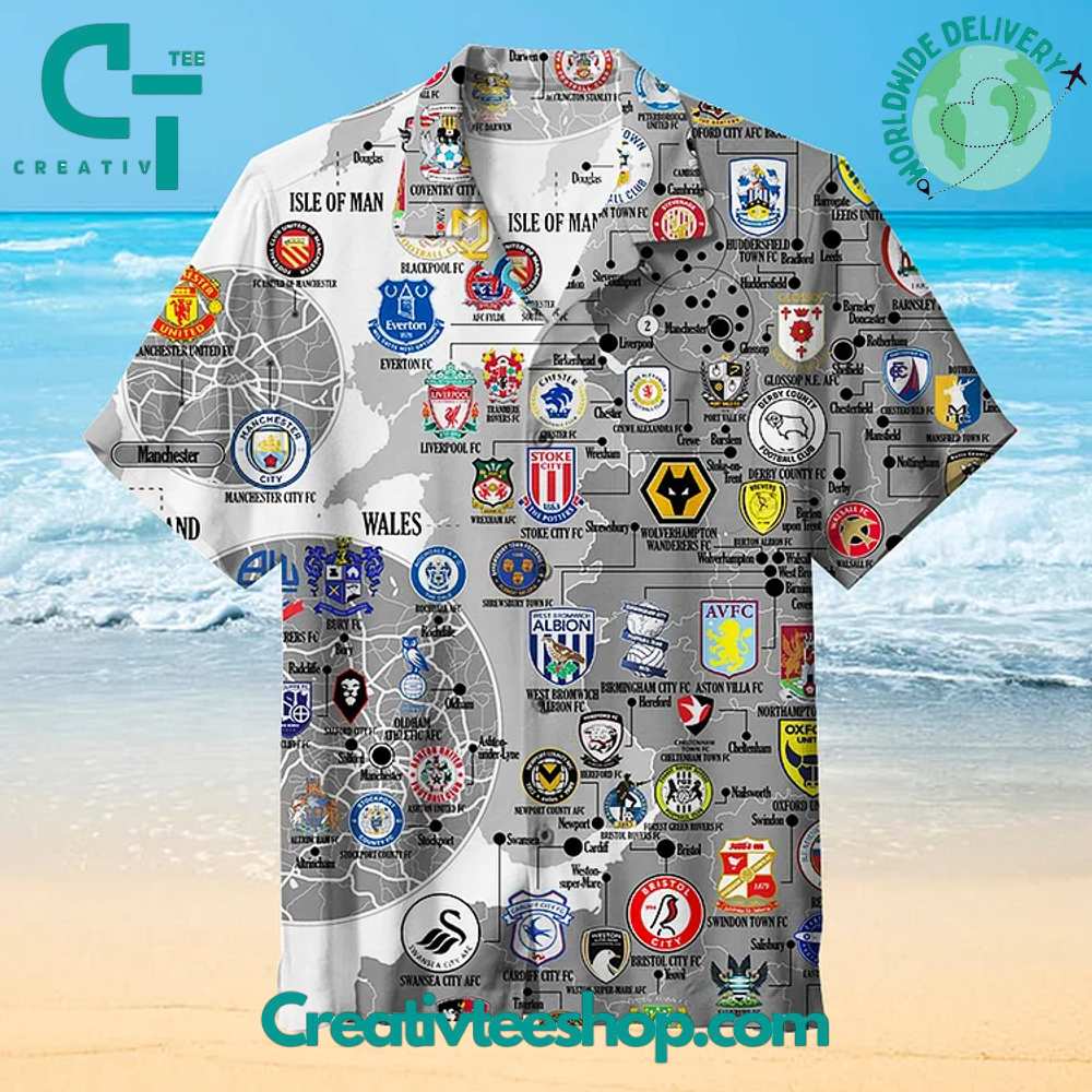 The Map Of English Football Hawaiian Shirt - Image 3