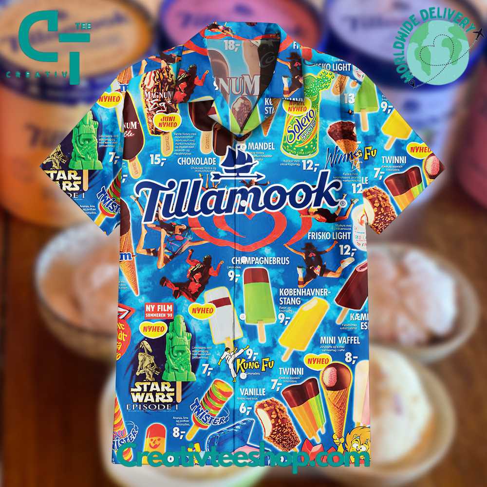 Tillamook Ice Cream Summer Hawaiian Shirt