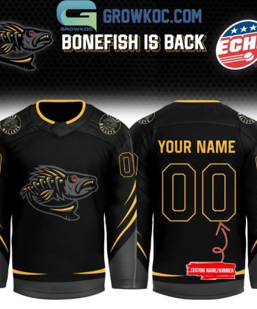 Toledo Walleye Bonefish Is Back 2024-2025 Personalized Hockey Jersey