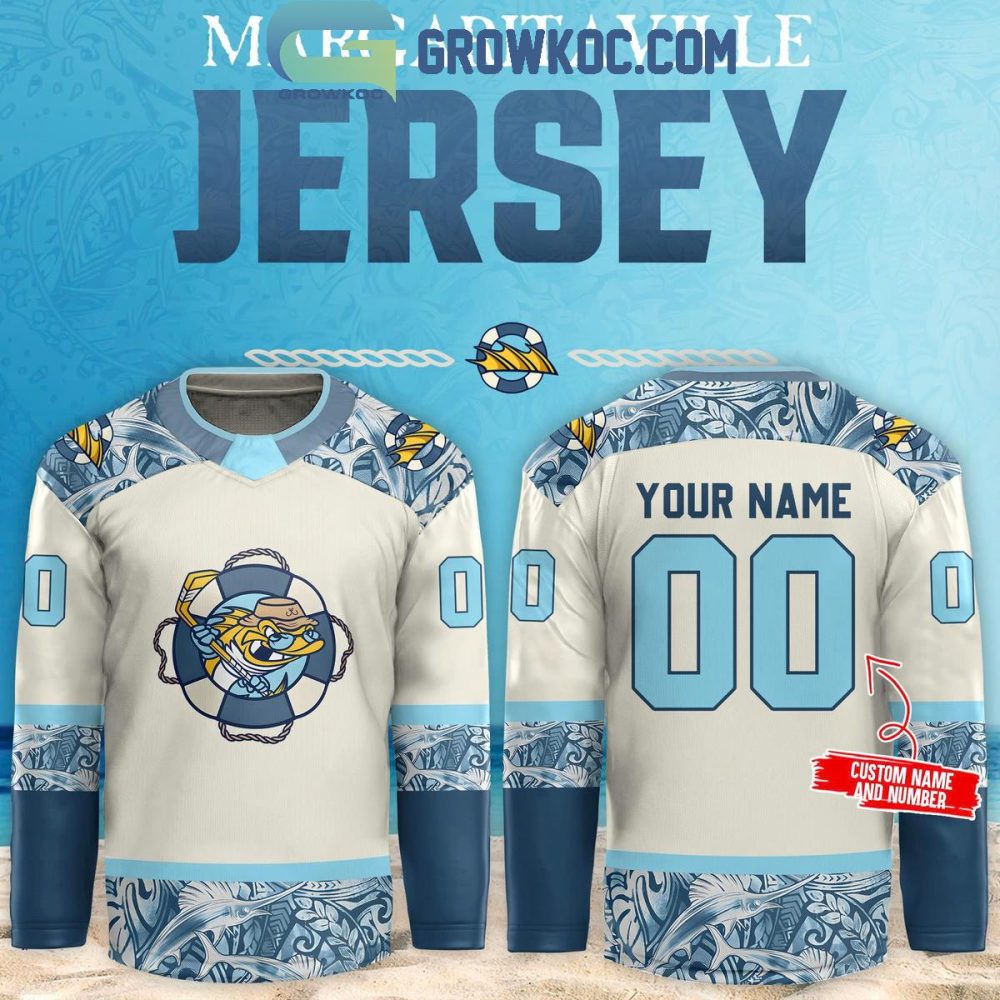 Toledo Walleye Margaritaville Personalized Hockey Jersey