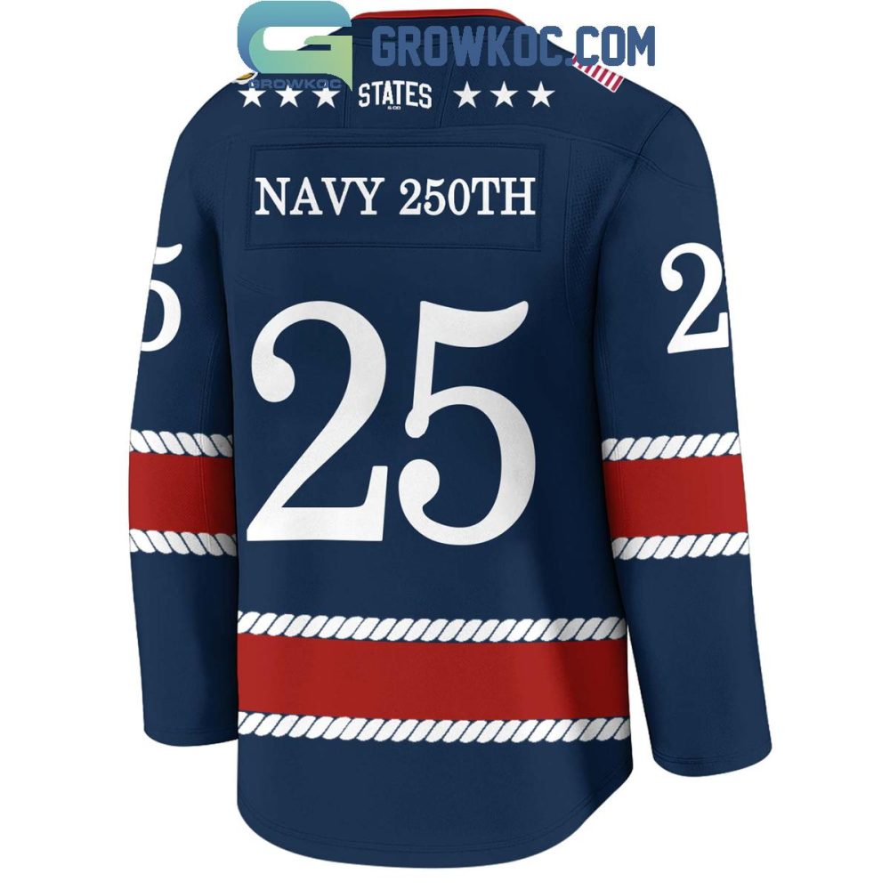 U.S. Navy 250Th Anniversary Hockey Jersey - Image 3