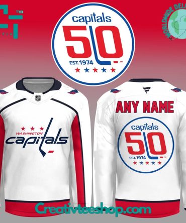 Washington Capitals 50Th Anniversary Special Edition Hockey Jersey