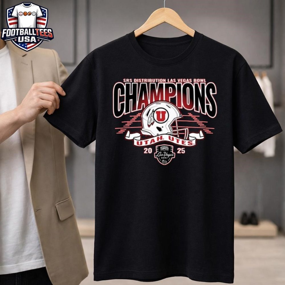 Utah Utes 2025 Las Vegas Bowl Football Champions Helmet Logo Unisex Shirt