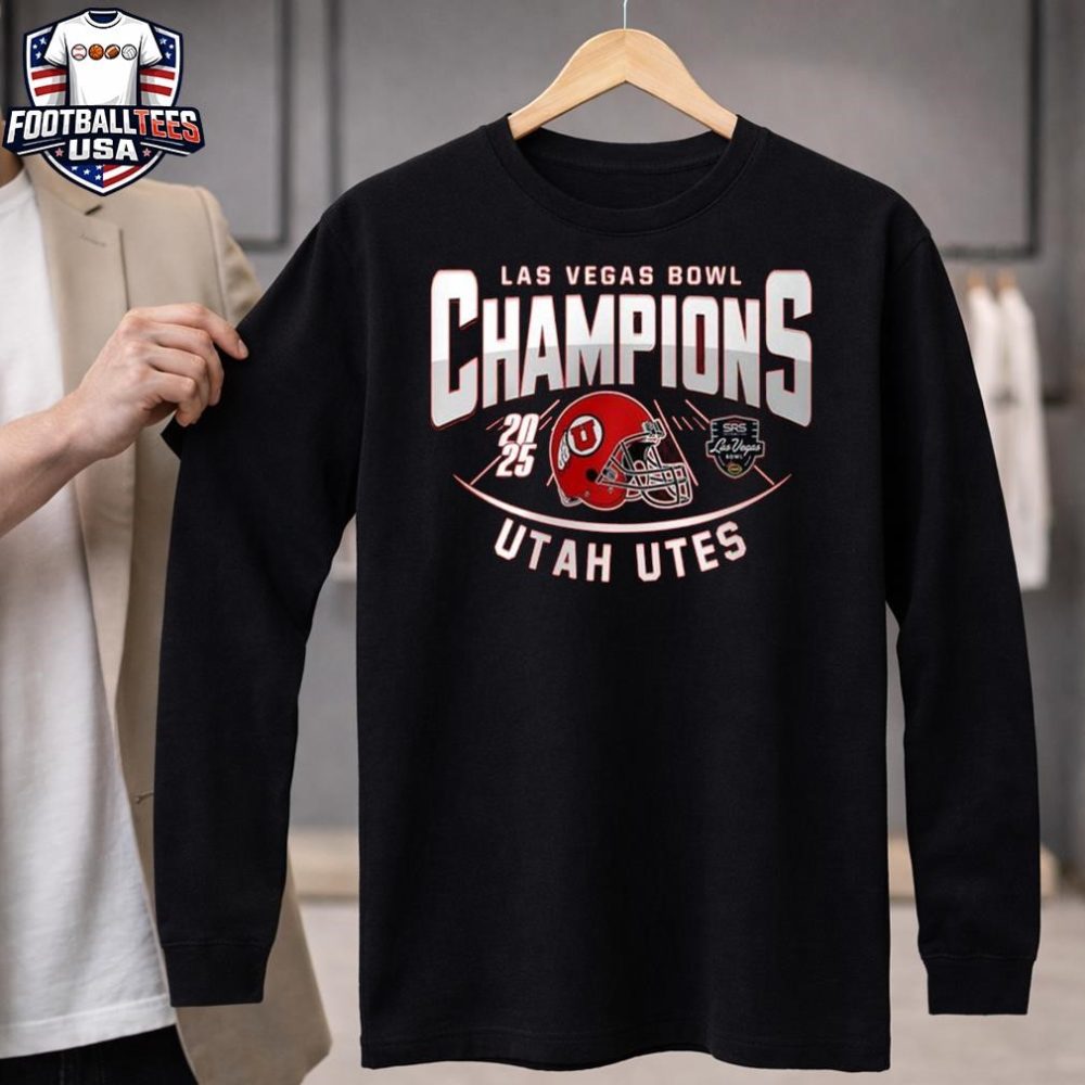 Utah Utes Las Vegas Bowl Champions 2025 Unisex Shirt - Image 4