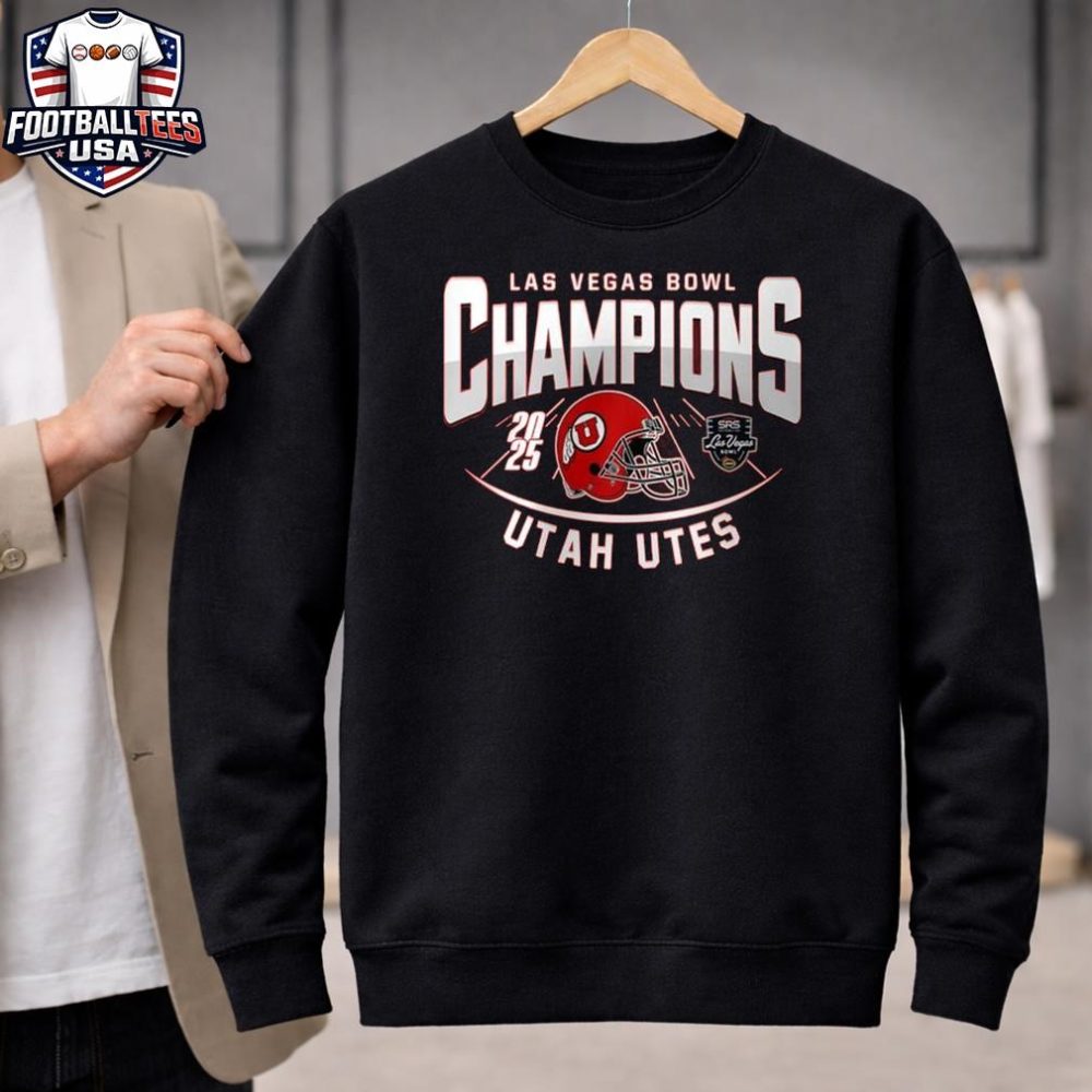 Utah Utes Las Vegas Bowl Champions 2025 Unisex Shirt - Image 2