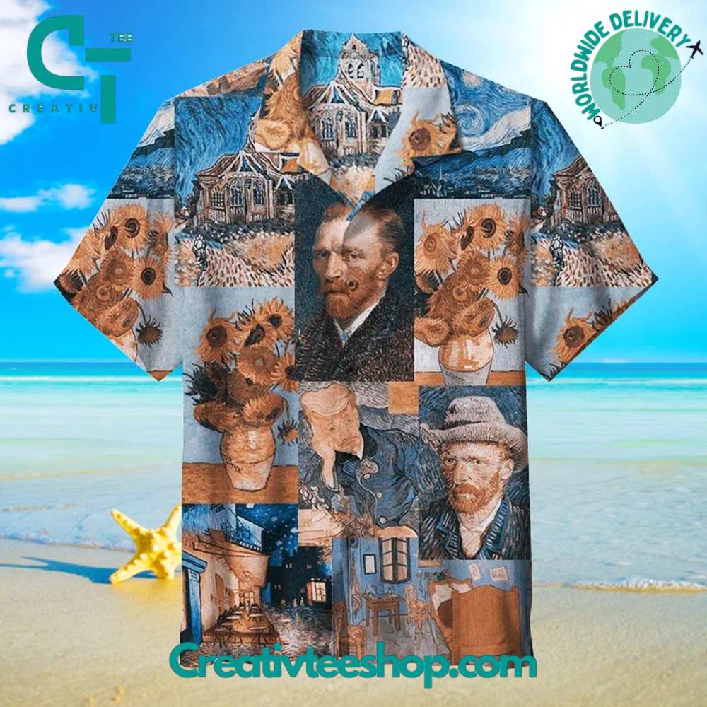 Van Gogh'S Sunflowers Hawaiian Shirt