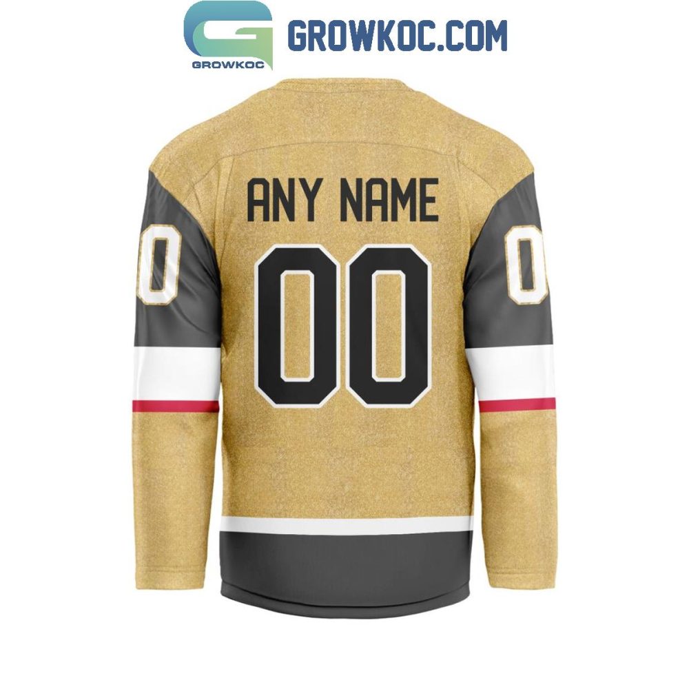 Vegas Golden Knights Be The Fighter 2024 Home Personalized Hockey Jersey - Image 2