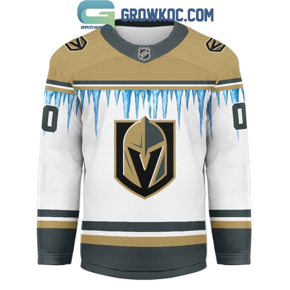 Vegas Golden Knights Christmas Tree Custom Hockey Jersey - Image 2