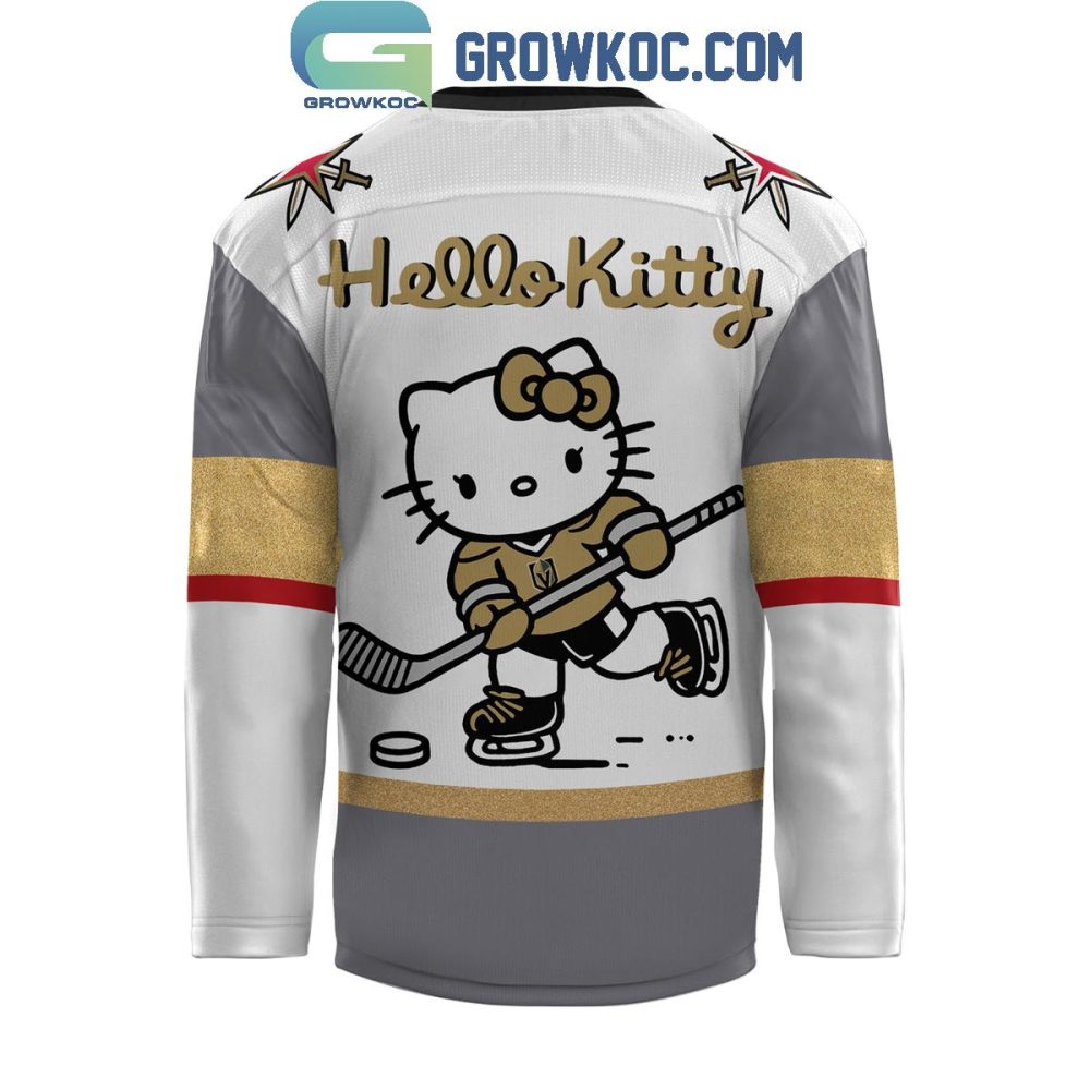 Vegas Golden Knights Hello Kitty Celebrating 50Th Anniversary Hockey Jersey - Image 3