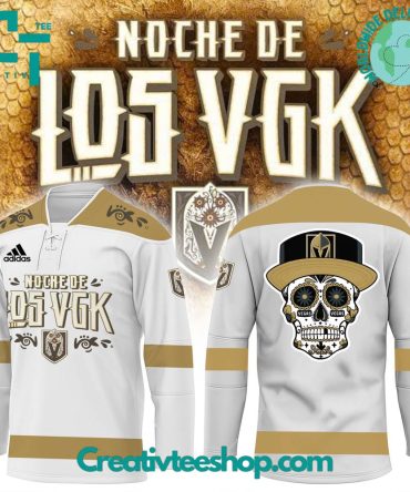 Vegas Golden Knights Noche De Los White Hockey Jersey