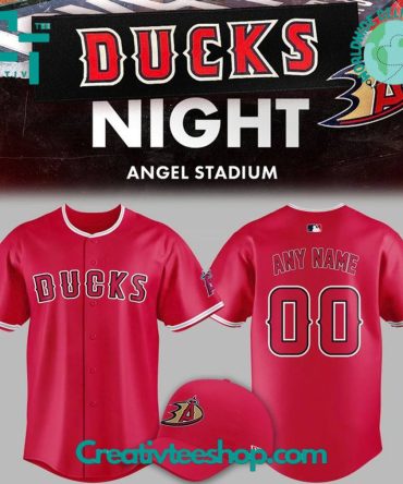 Los Angeles Angels Ducks Night Limited Edition Baseball Jersey