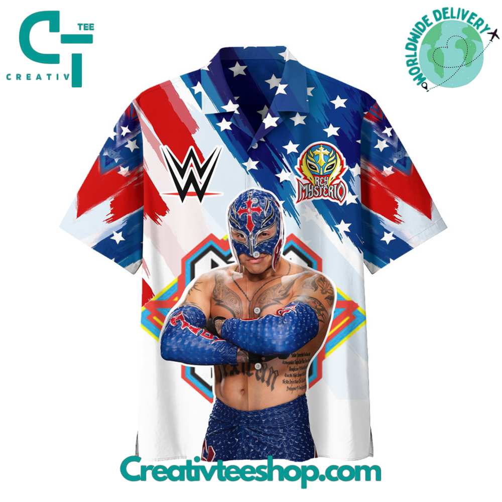 Wwe Rey Mysterio Hawaiian Shirt - Image 2