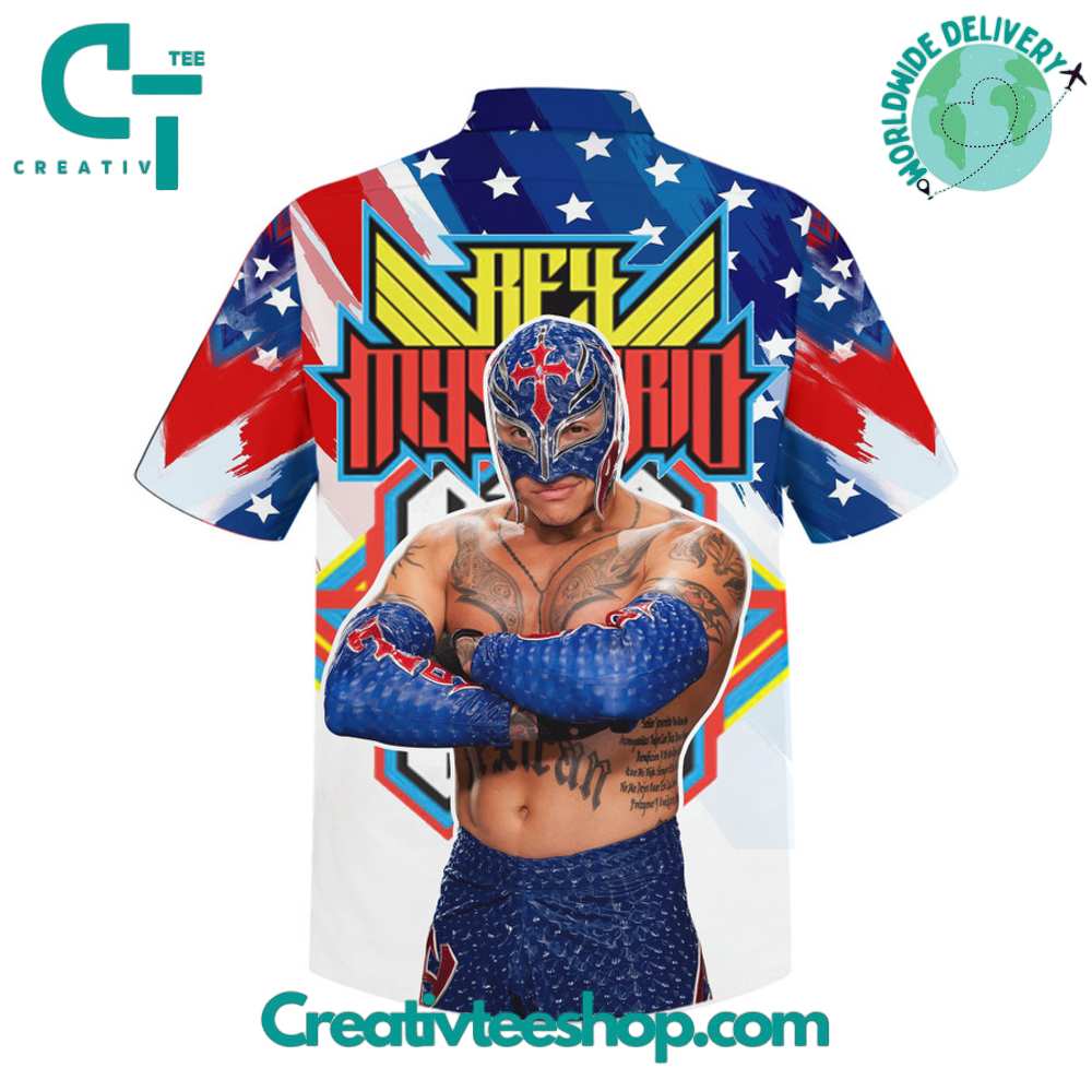 Wwe Rey Mysterio Hawaiian Shirt - Image 3