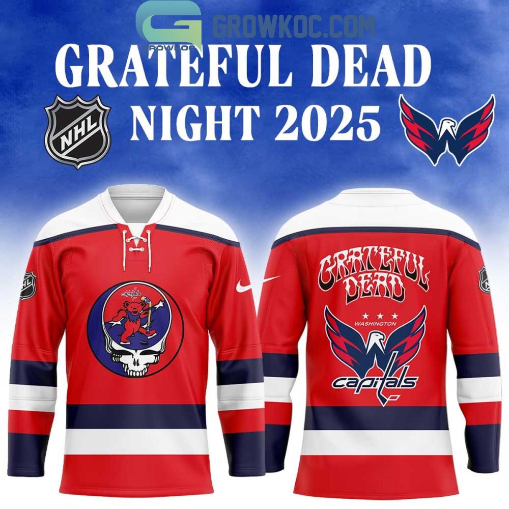 Washington Capitals Grateful Dead Night 2025 Hockey Jersey
