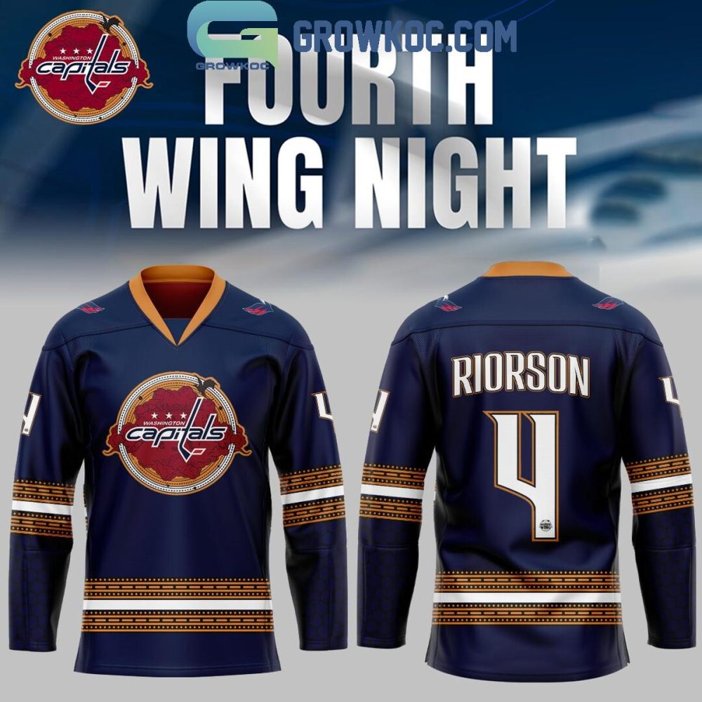 Washington Capitals Mix Fourth Wing Night Personalized Hockey Jersey
