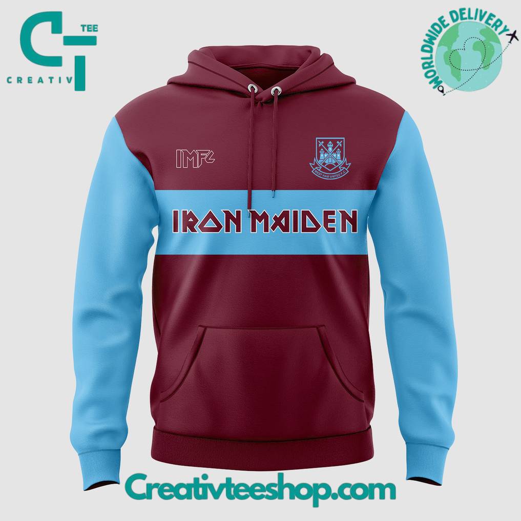 West Ham United X Iron Maiden Special Edition Hoodie - Image 2