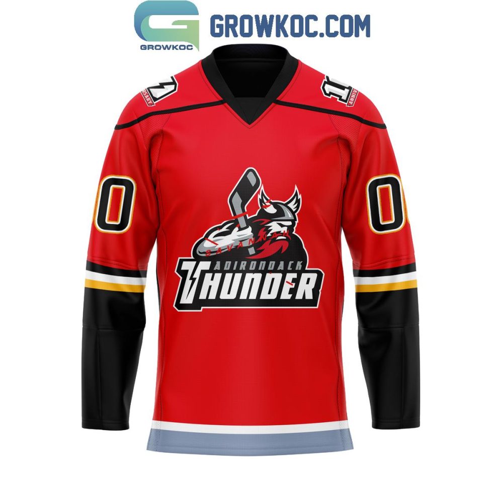 Wichita Thunder 10Th Anniversary Throwback 2024 Personalized Hockey Jersey - Image 2