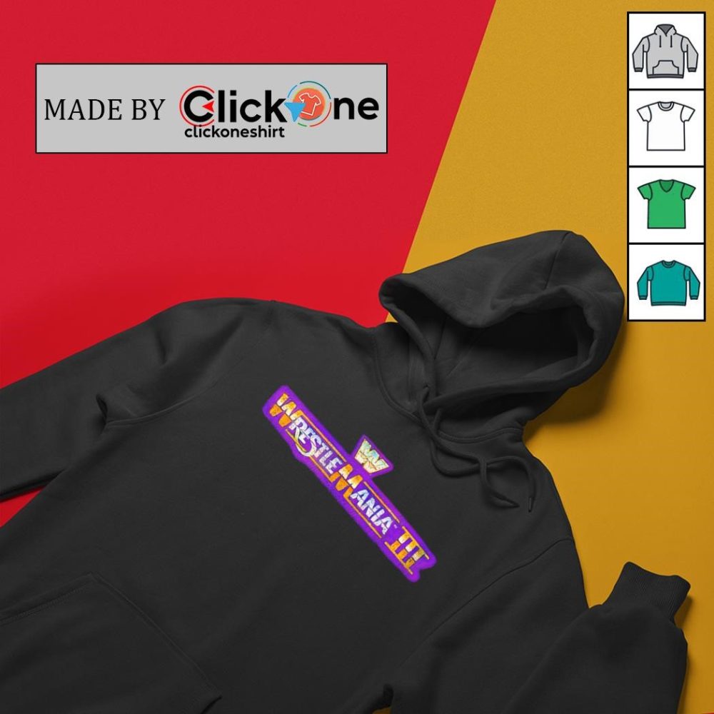 Wrestlemania Iii Ripple Junction Logo Retro Shirt - Image 2