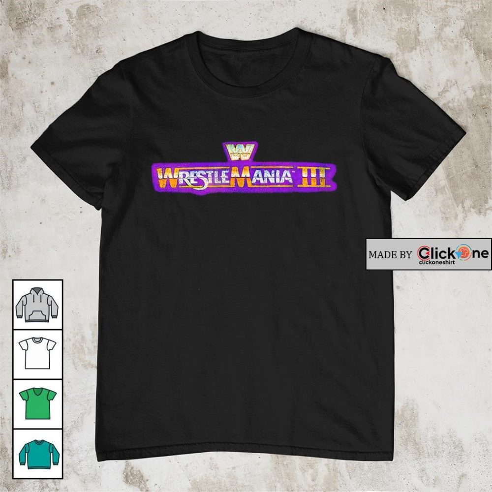 Wrestlemania Iii Ripple Junction Logo Retro Shirt