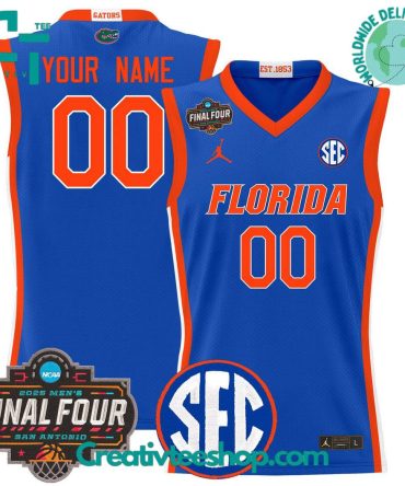 Florida Gators 2025 Final Four Personalized Basketball Jersey