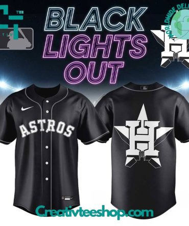 Houston Astros Black Lights Out Limited Edition Baseball Jersey