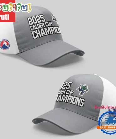 Abbotsford Canucks 2025 Calder Cup Champions Locker Room Cap Hats
