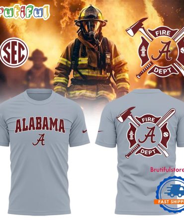 Alabama Crimson Tide Baseball X Firefighter Appreciation 2025 All Over Print T Shirt