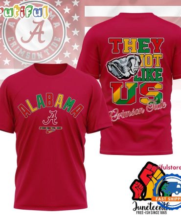 Alabama Crimson Tide Juneteenth Freedom Day 3D Shirt
