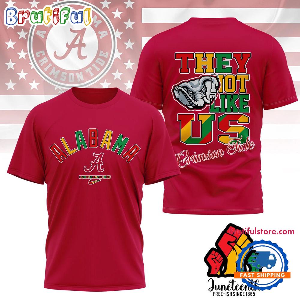 Alabama Crimson Tide Juneteenth Freedom Day 3D Shirt