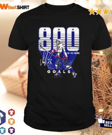 Alex Ovechkin Washington Capitals 800 Goals Signature Shirt
