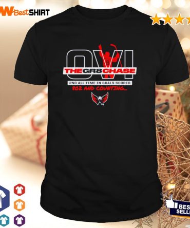 Alexander Ovechkin Washington Capitals The Gr8 Chase All Time In Goals Shirt