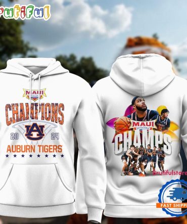 Auburn Tigers Basketball 2024 Maui Invitational Champions Hoodie