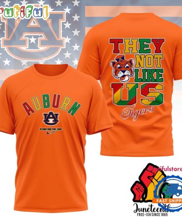 Auburn Tigers Juneteenth Freedom Day 3D Shirt