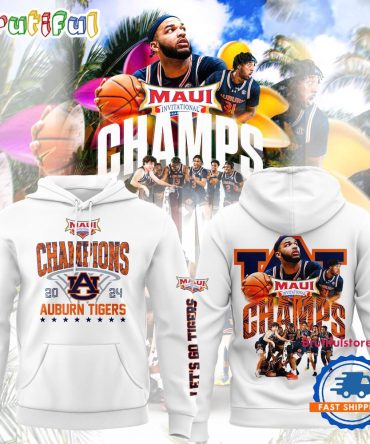 Auburn Tigers Men’S Basketball 2024 Champions Limited Edition Hoodie