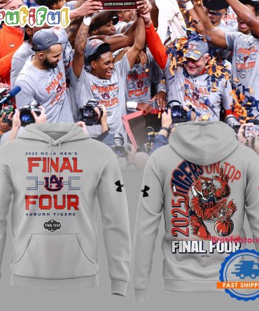Auburn Tigers Men’S Basketball 2025 Final Four Mascot Hoodie