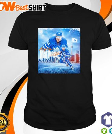 Auston Matthews Signatures Toronto Maple Leafs Shirt