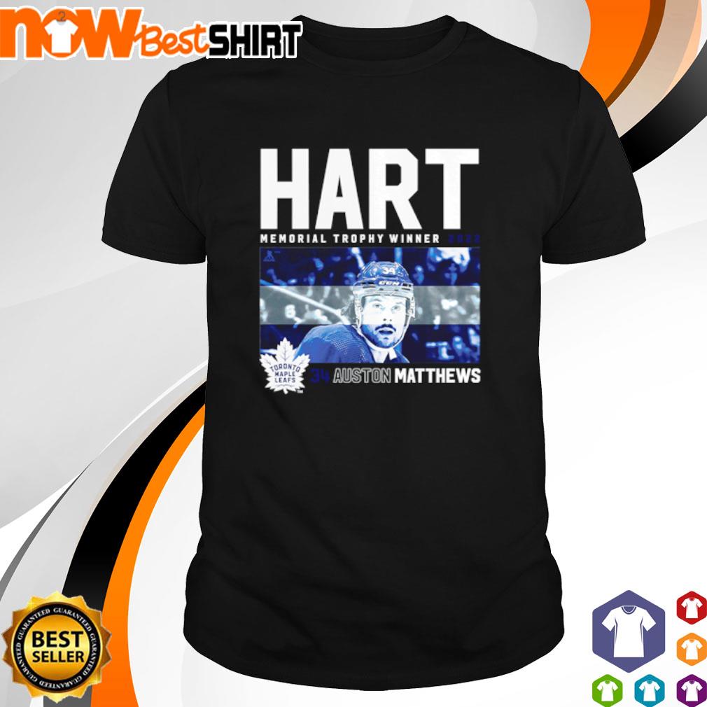 Auston Matthews Toronto Maple Leafs 2022 Hart Memorial Trophy Winner Shirt