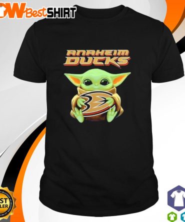 Baby Yoda Hug Anaheim Ducks Shirt